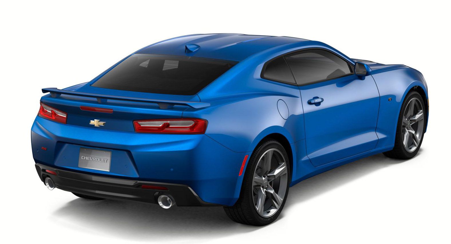 Chevrolet Camaro синий на белом фоне